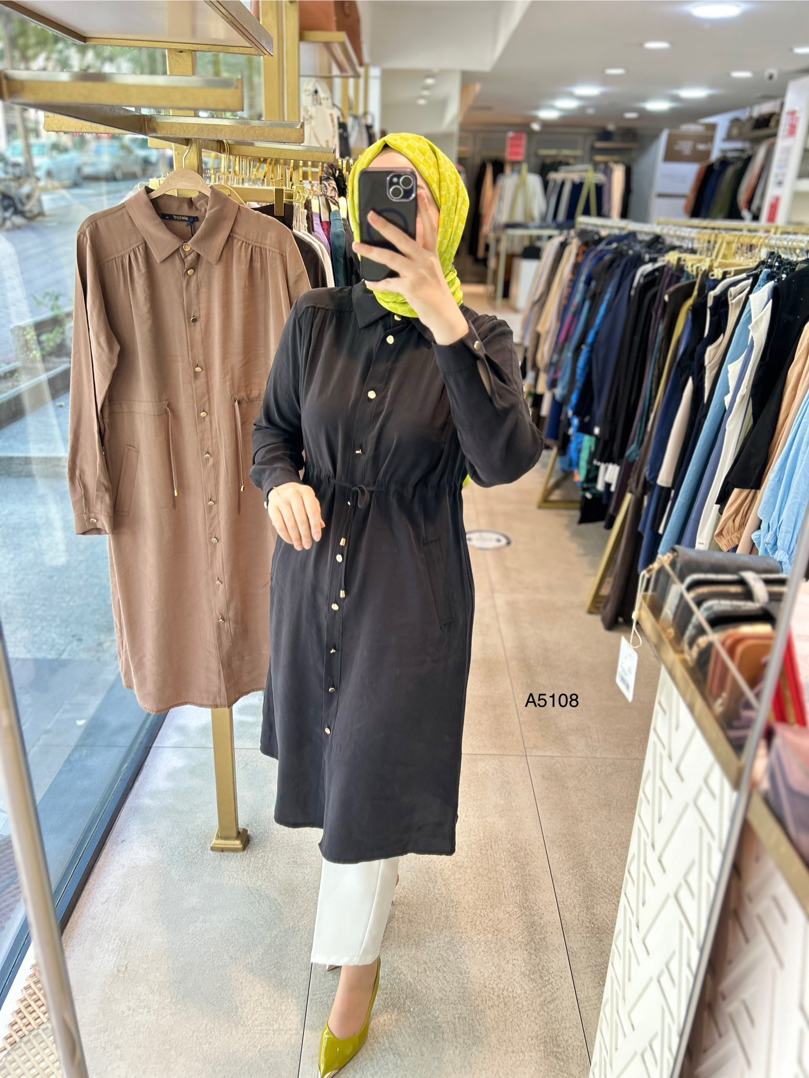 A5108 BEL BÜZGÜLÜ TUNİK - Görsel 4