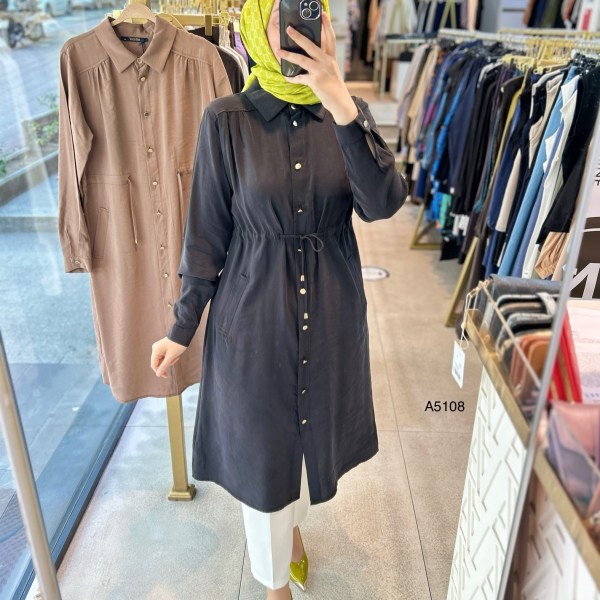 A5108 BEL BÜZGÜLÜ TUNİK - Görsel 3