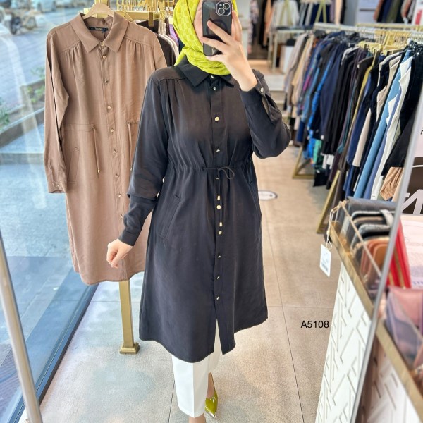 A5108 BEL BÜZGÜLÜ TUNİK - Görsel 1