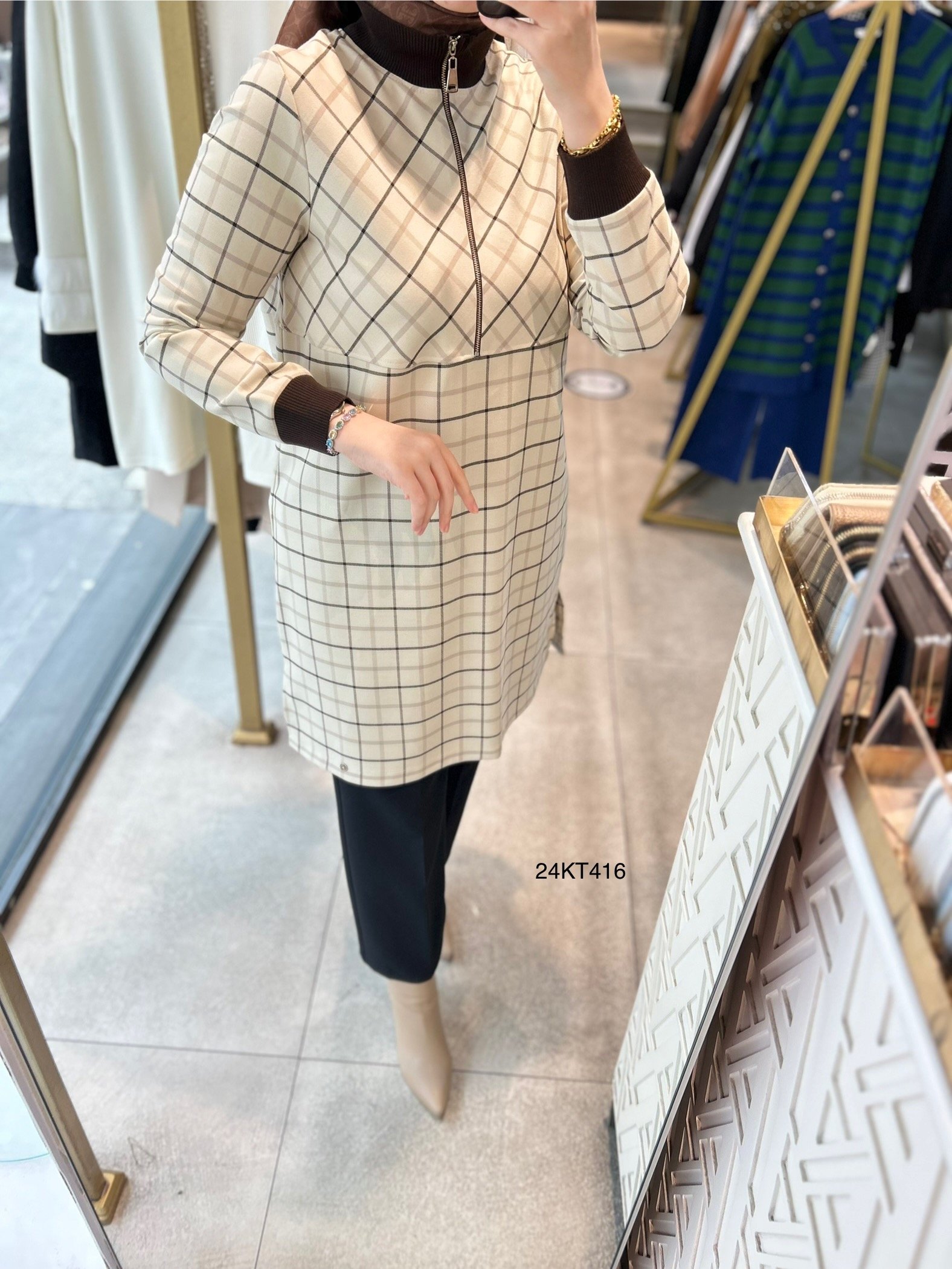 24KT416 Armine Trend Tunik - Görsel 4