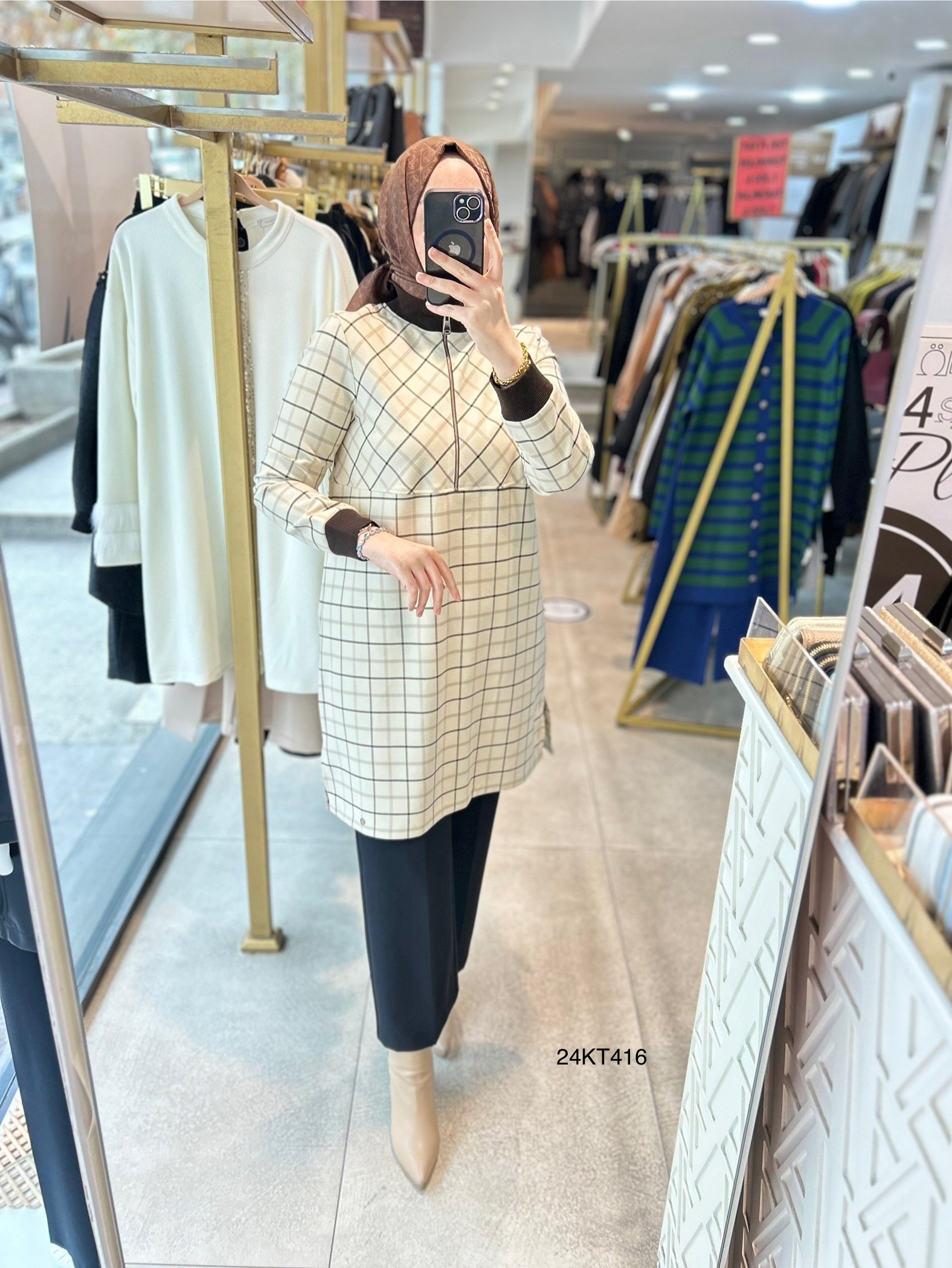 24KT416 Armine Trend Tunik - Görsel 2