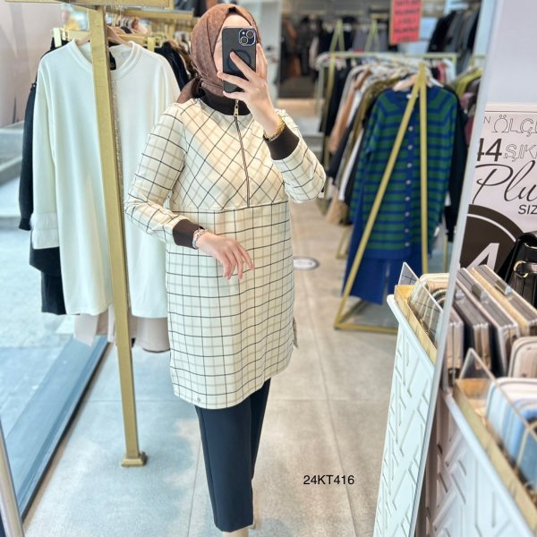 24KT416 Armine Trend Tunik - Görsel 1