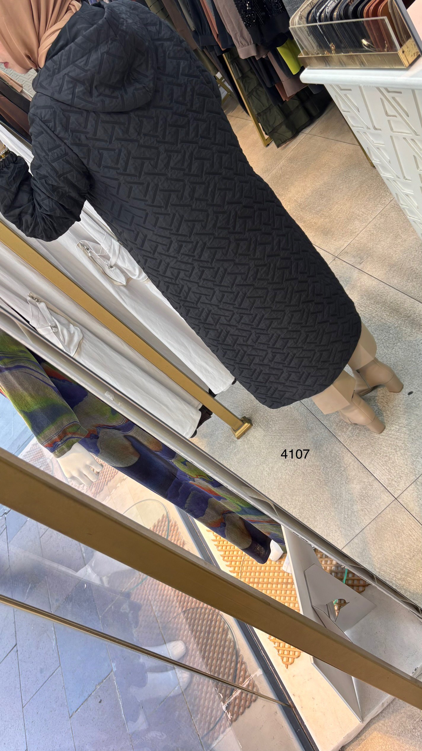 4107 FERMUARLI KAPİTONE KAP - Görsel 9