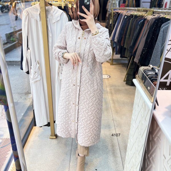 4107 FERMUARLI KAPİTONE KAP - Görsel 3