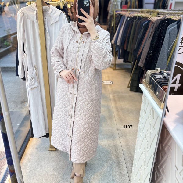 4107 FERMUARLI KAPİTONE KAP - Görsel 4