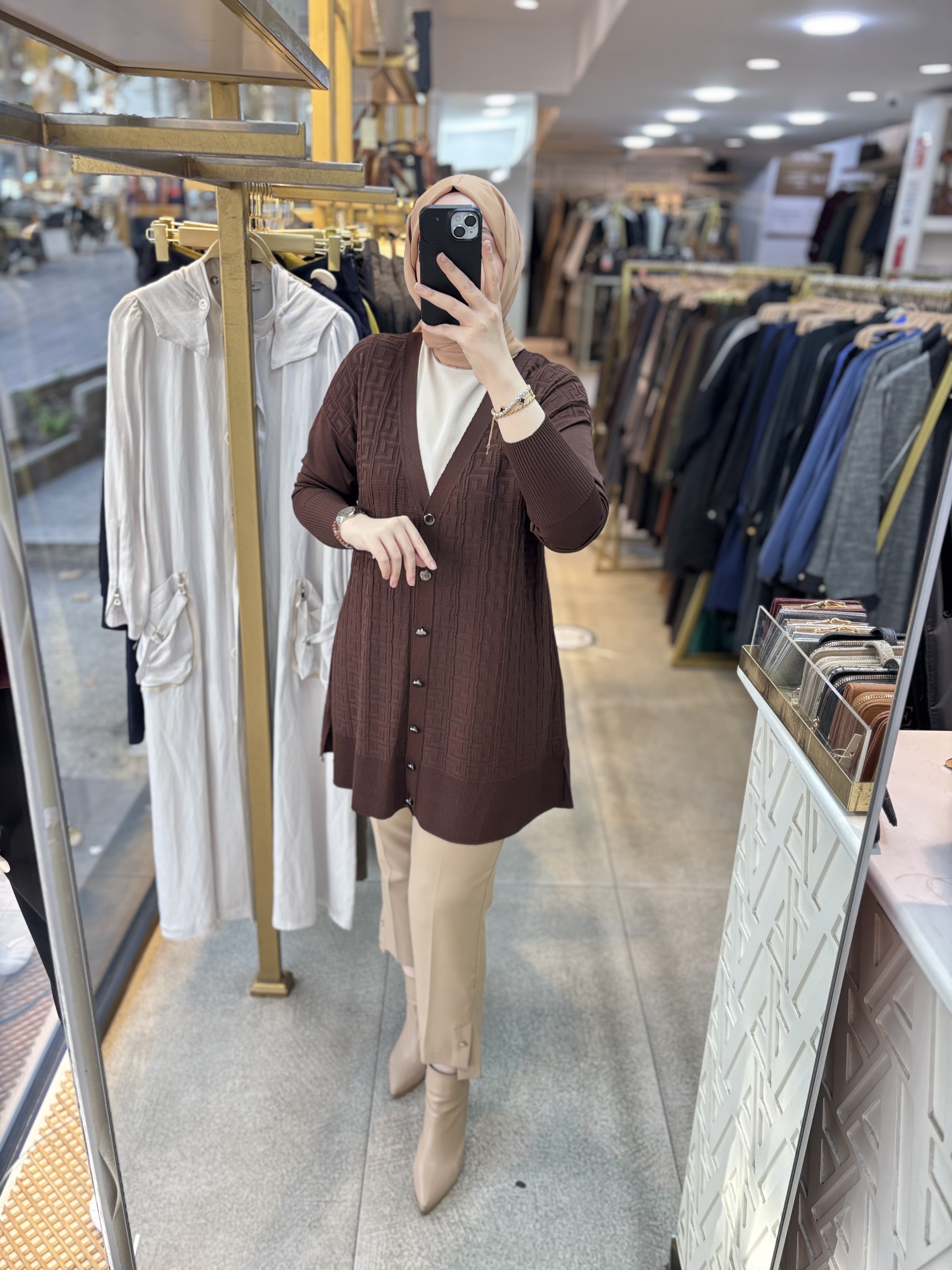 4008 Desenli Hırka - Görsel 1