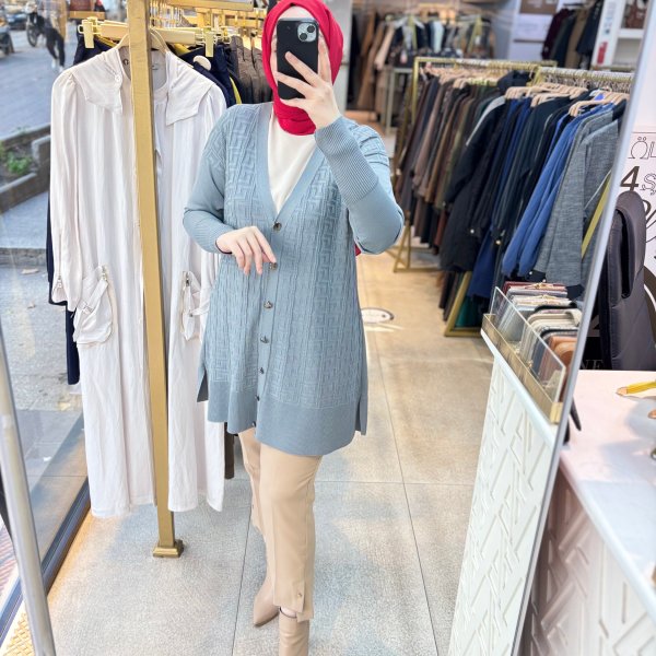 4008 Desenli Hırka - Görsel 7