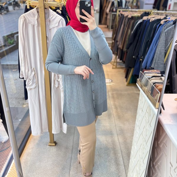 4008 Desenli Hırka - Görsel 12