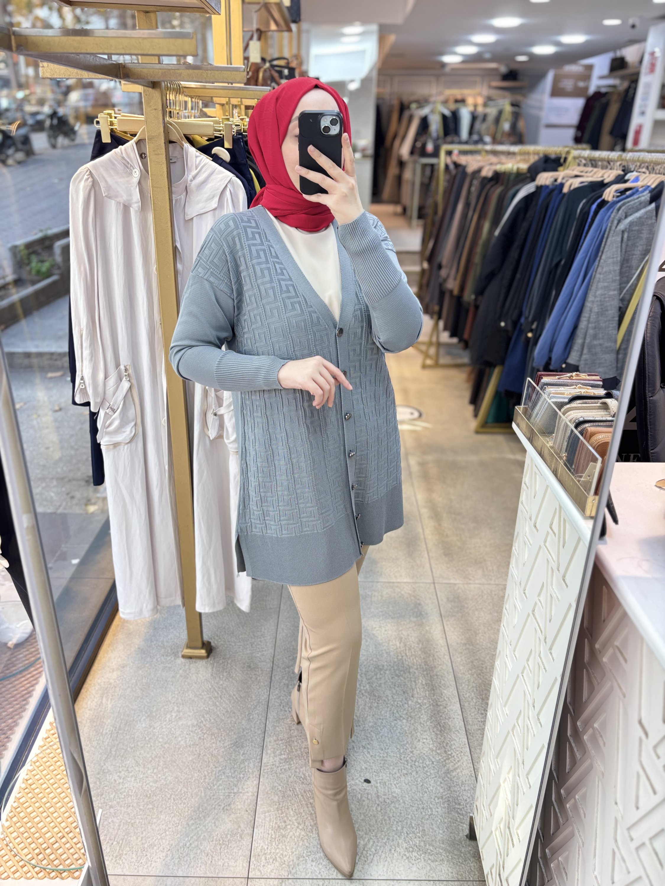 4008 Desenli Hırka - Görsel 5