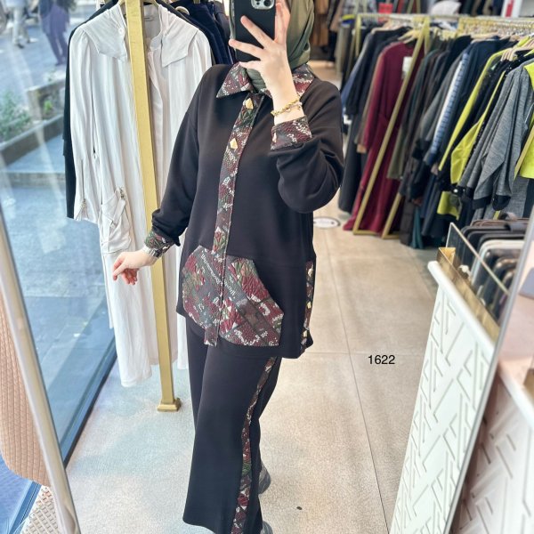 1622 Etnik Desenli Takım - Görsel 3