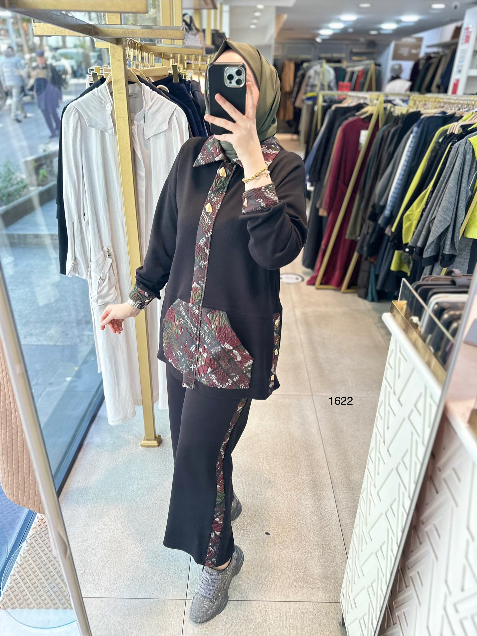 1622 Etnik Desenli Takım - Görsel 3