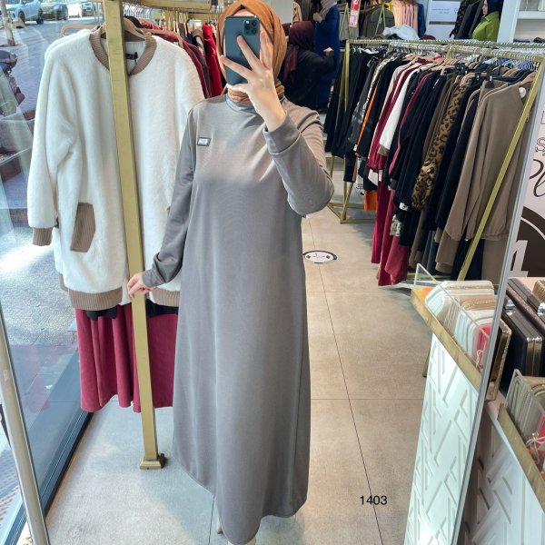 1403 ARMA DETAYLI BASIC ELBİSE - Görsel 4