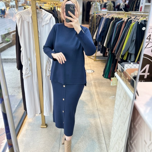 35332 Düğme Detaylı Takım - Görsel 6