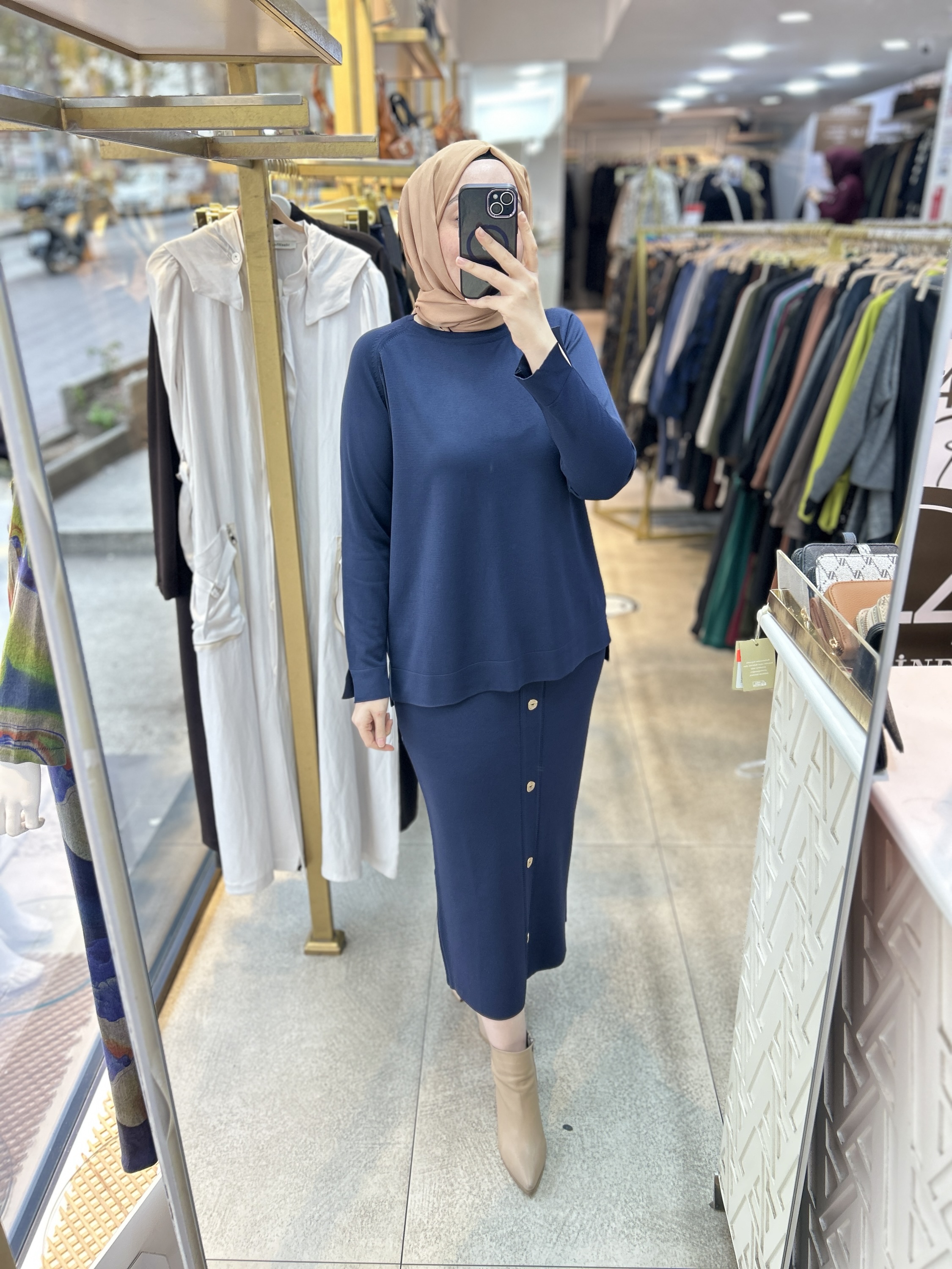 35332 Düğme Detaylı Takım - Görsel 4