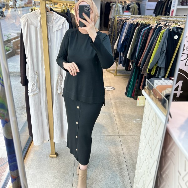 35332 Düğme Detaylı Takım - Görsel 10