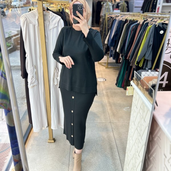 35332 Düğme Detaylı Takım - Görsel 18