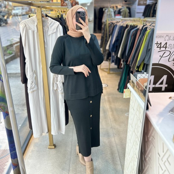 35332 Düğme Detaylı Takım - Görsel 12