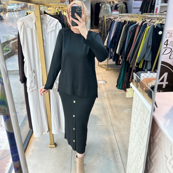 35332 Düğme Detaylı Takım - Görsel 16