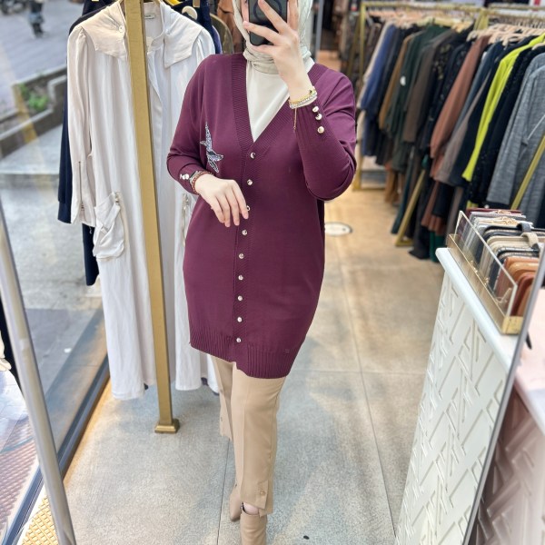 3207 Kuş Detaylı Tunik - Görsel 6