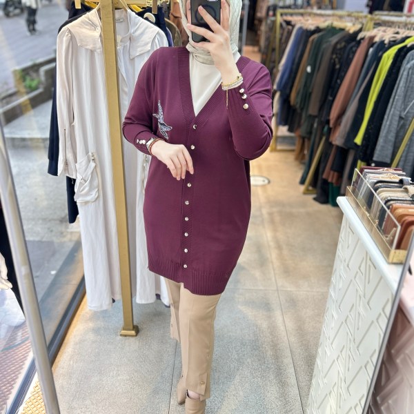 3207 Kuş Detaylı Tunik - Görsel 27