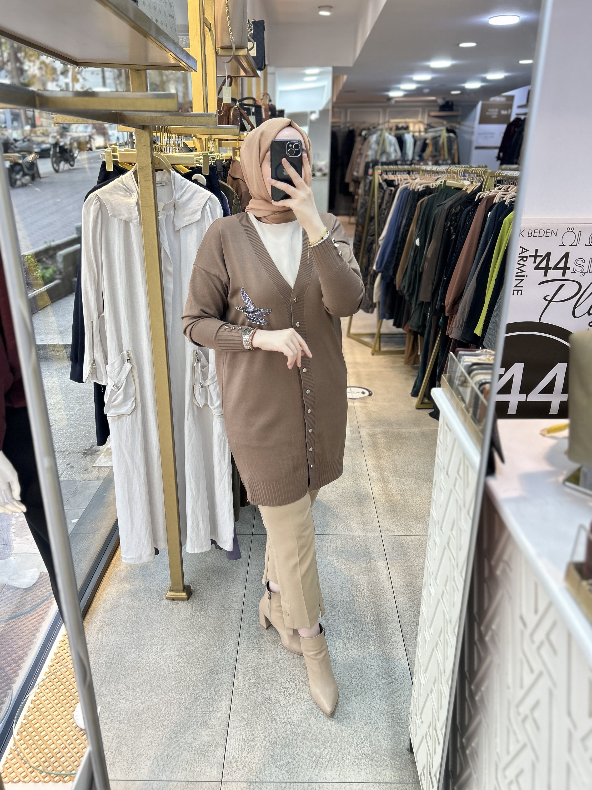 3207 Kuş Detaylı Tunik - Görsel 11