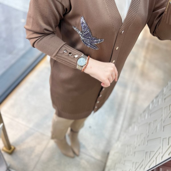 3207 Kuş Detaylı Tunik - Görsel 10