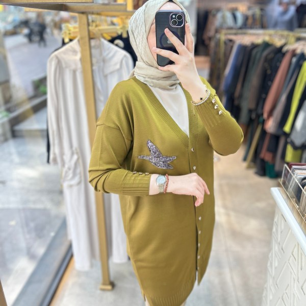 3207 Kuş Detaylı Tunik - Görsel 16