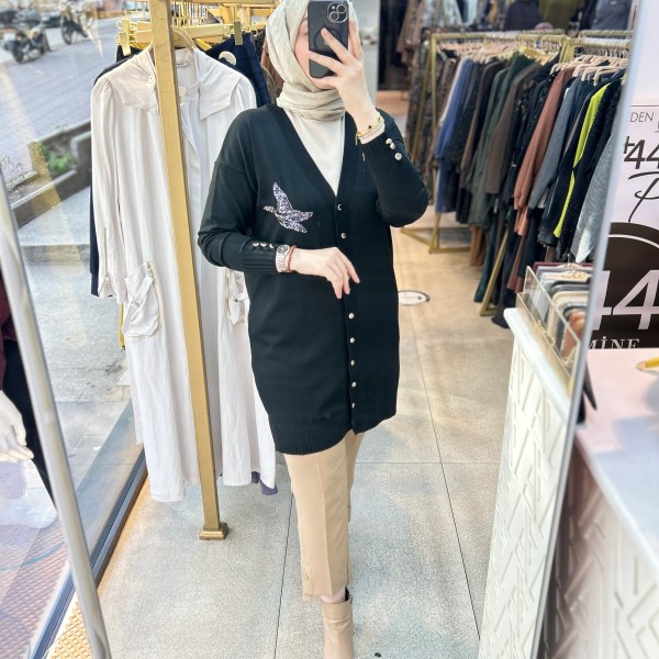 3207 Kuş Detaylı Tunik - Görsel 20