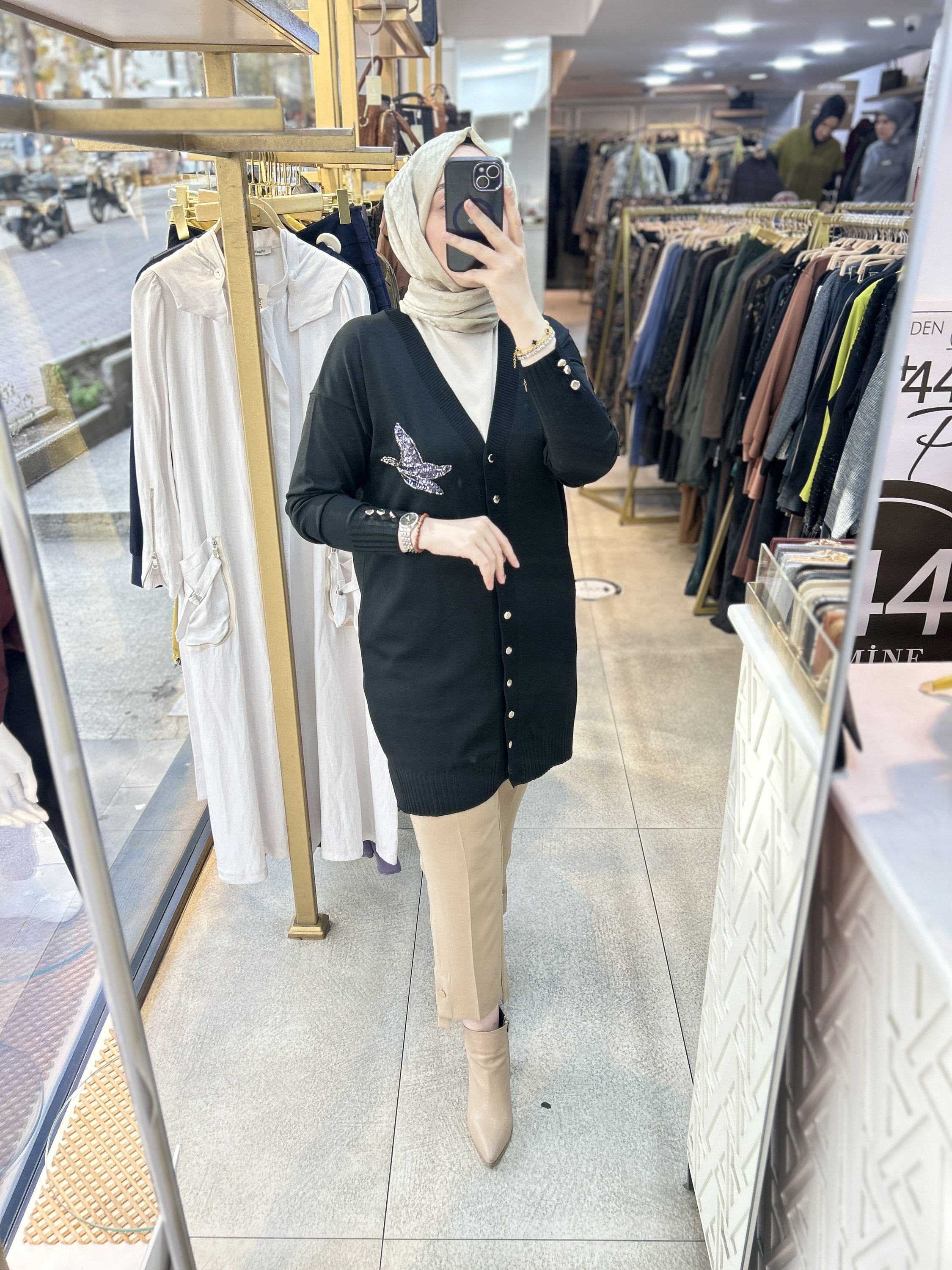 3207 Kuş Detaylı Tunik - Görsel 20