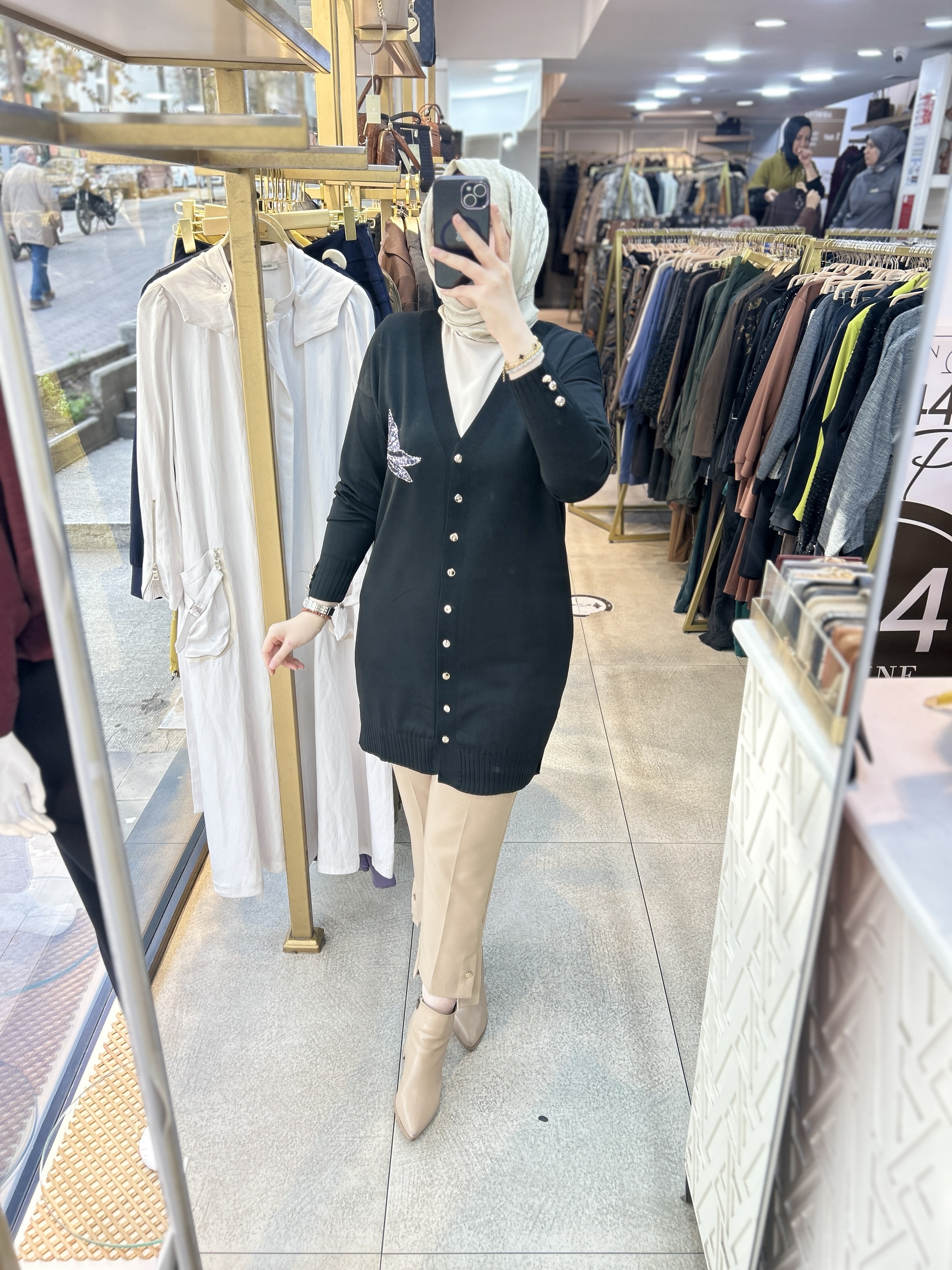 3207 Kuş Detaylı Tunik - Görsel 19