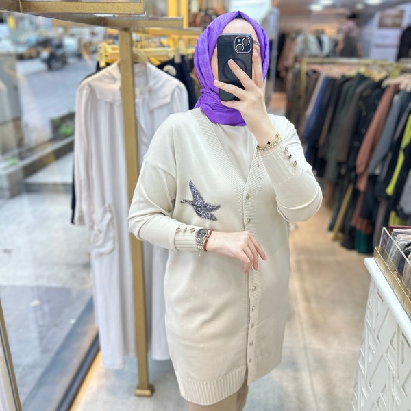 3207 Kuş Detaylı Tunik - Görsel 30