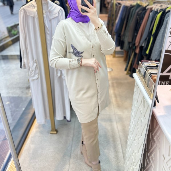 3207 Kuş Detaylı Tunik - Görsel 23