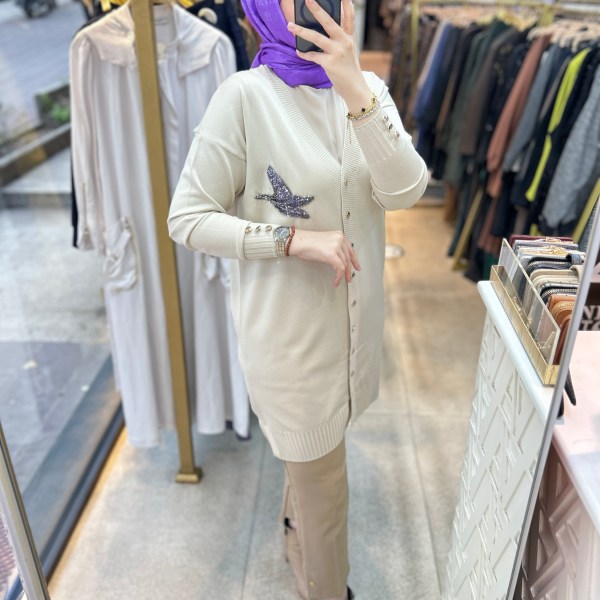 3207 Kuş Detaylı Tunik - Görsel 24