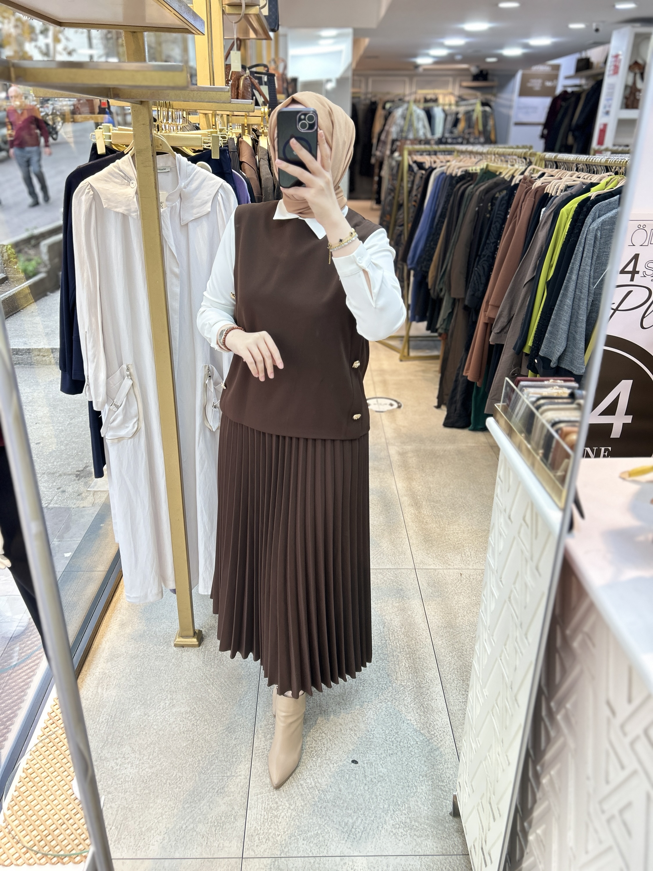 25K6007 BELLİ PİLİSELİ ETEKLİ TAKIM - Görsel 18