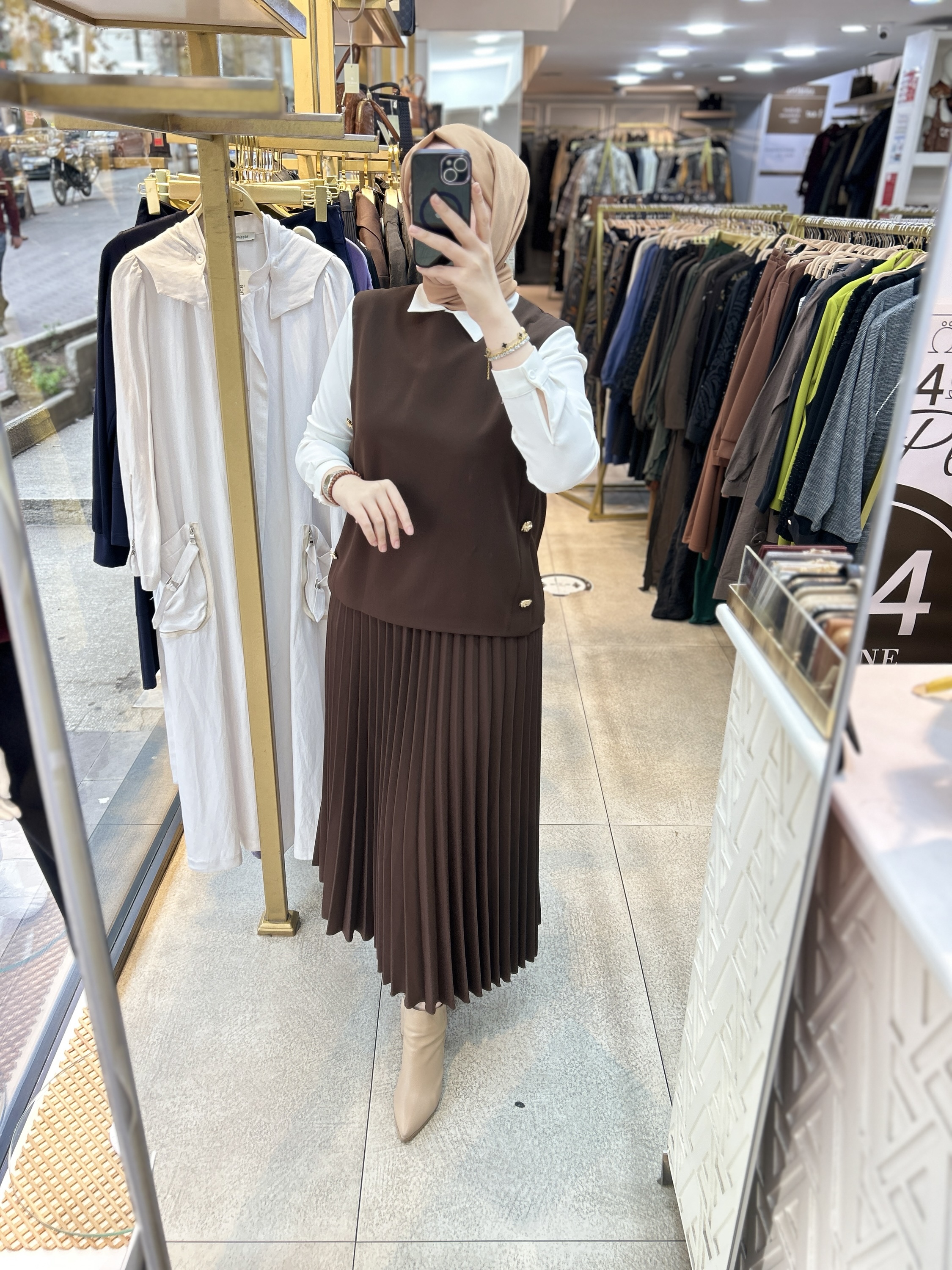 25K6007 BELLİ PİLİSELİ ETEKLİ TAKIM - Görsel 11