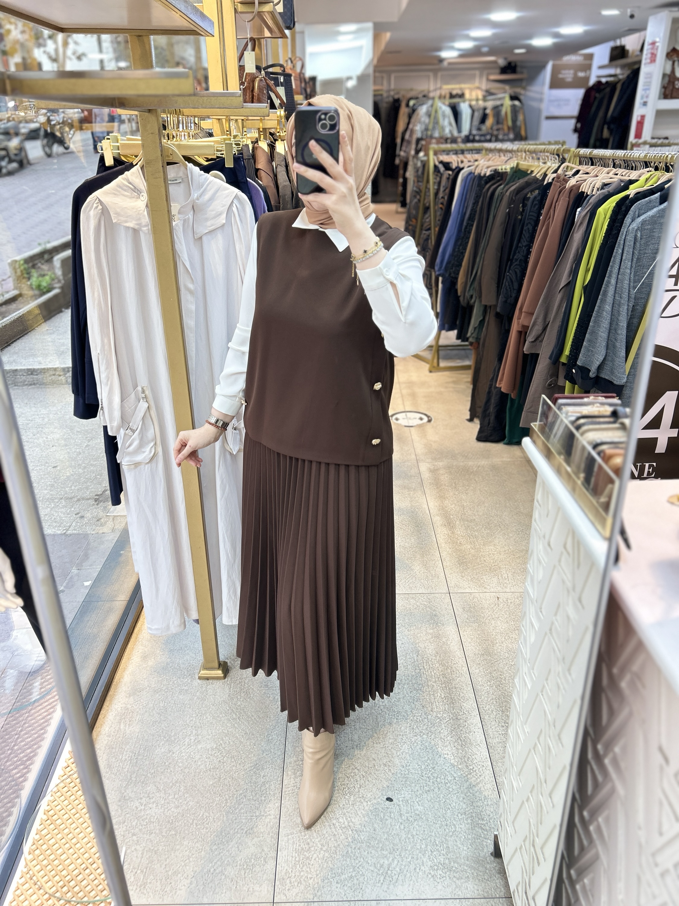 25K6007 BELLİ PİLİSELİ ETEKLİ TAKIM - Görsel 20