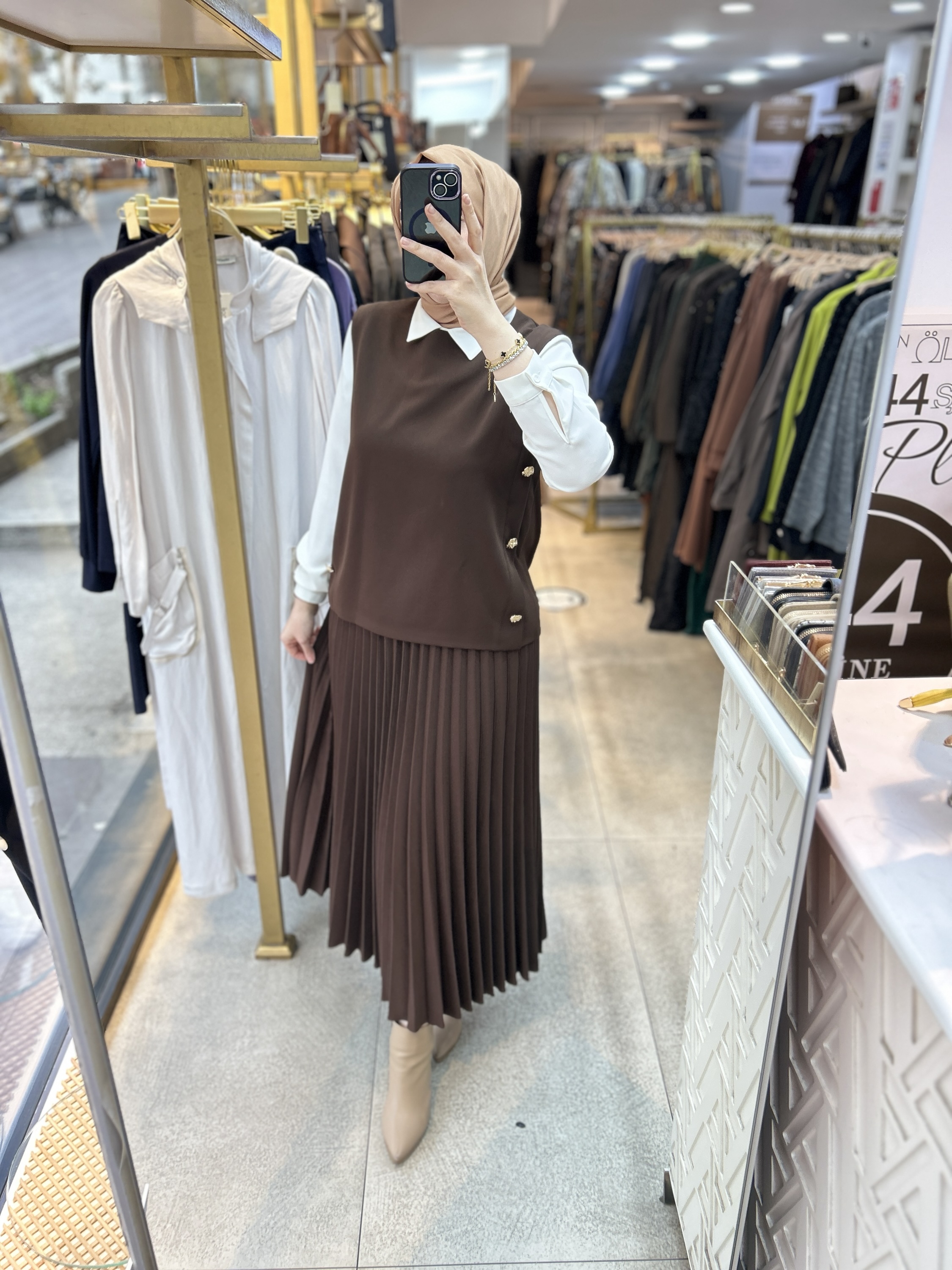 25K6007 BELLİ PİLİSELİ ETEKLİ TAKIM - Görsel 22