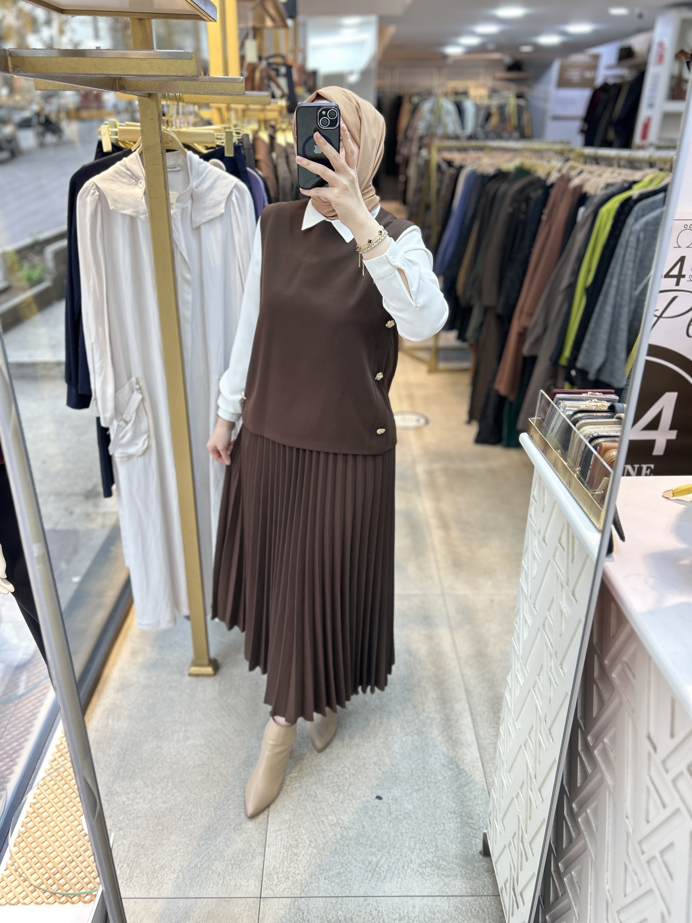 25K6007 BELLİ PİLİSELİ ETEKLİ TAKIM - Görsel 10