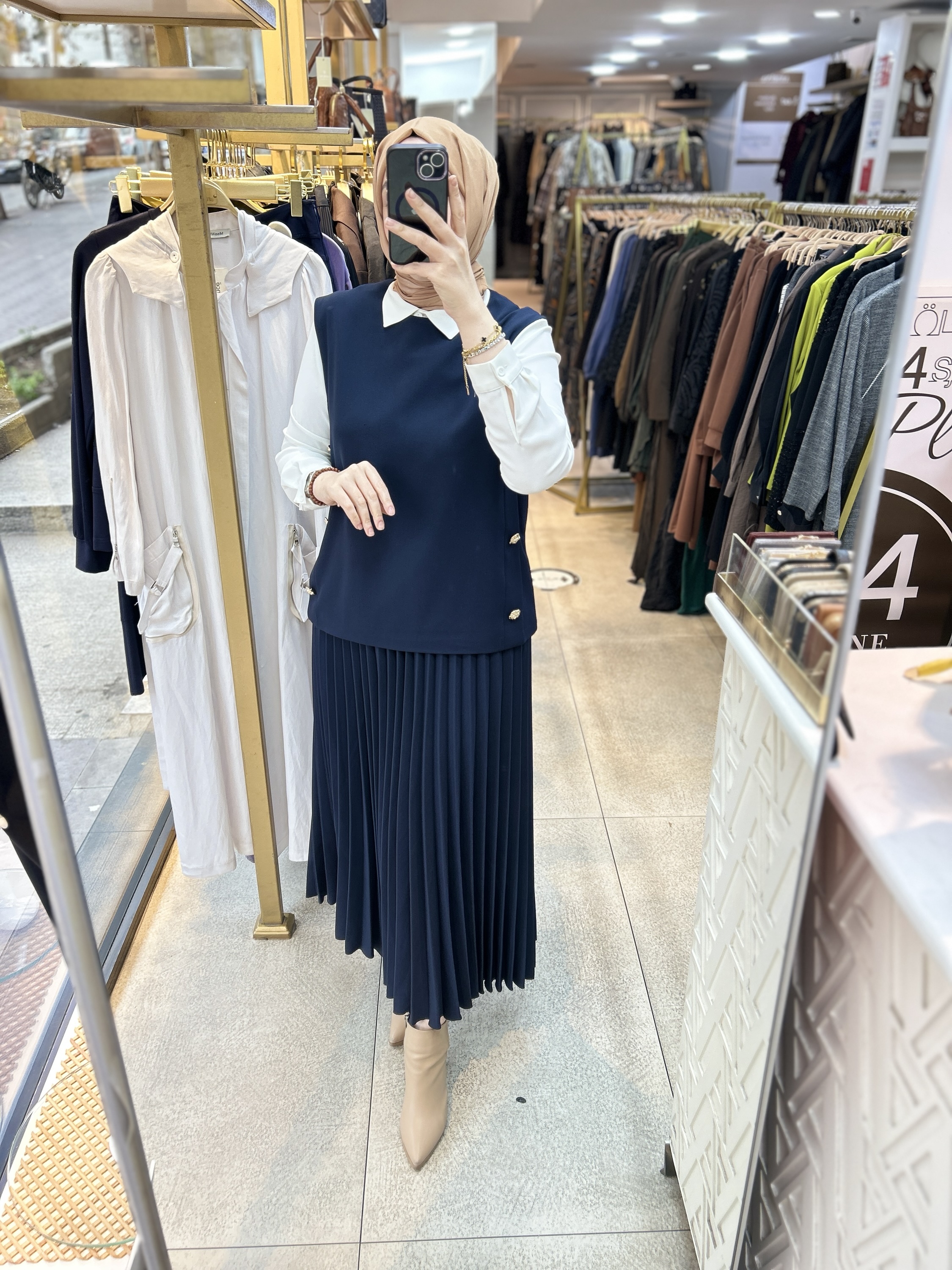 25K6007 BELLİ PİLİSELİ ETEKLİ TAKIM - Görsel 9