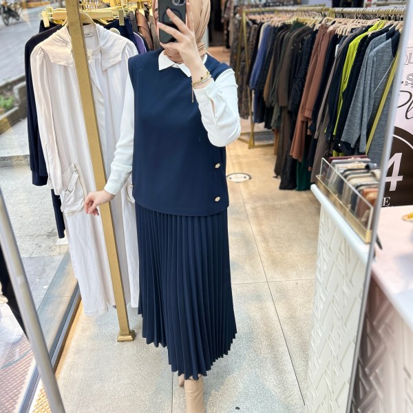 25K6007 BELLİ PİLİSELİ ETEKLİ TAKIM - Görsel 8