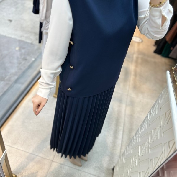 25K6007 BELLİ PİLİSELİ ETEKLİ TAKIM - Görsel 4