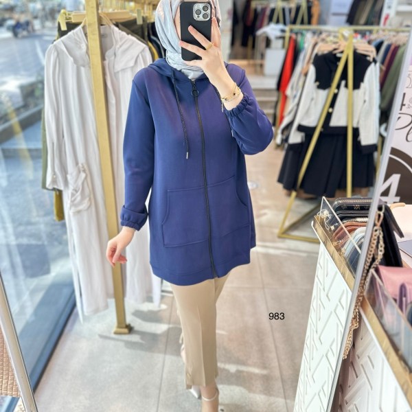 983 Oysho Kumaş Fermuarlı Kap - Görsel 15