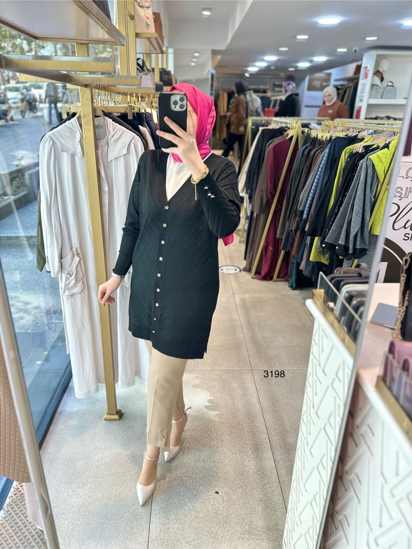 3198 Çizgi Desenli Triko