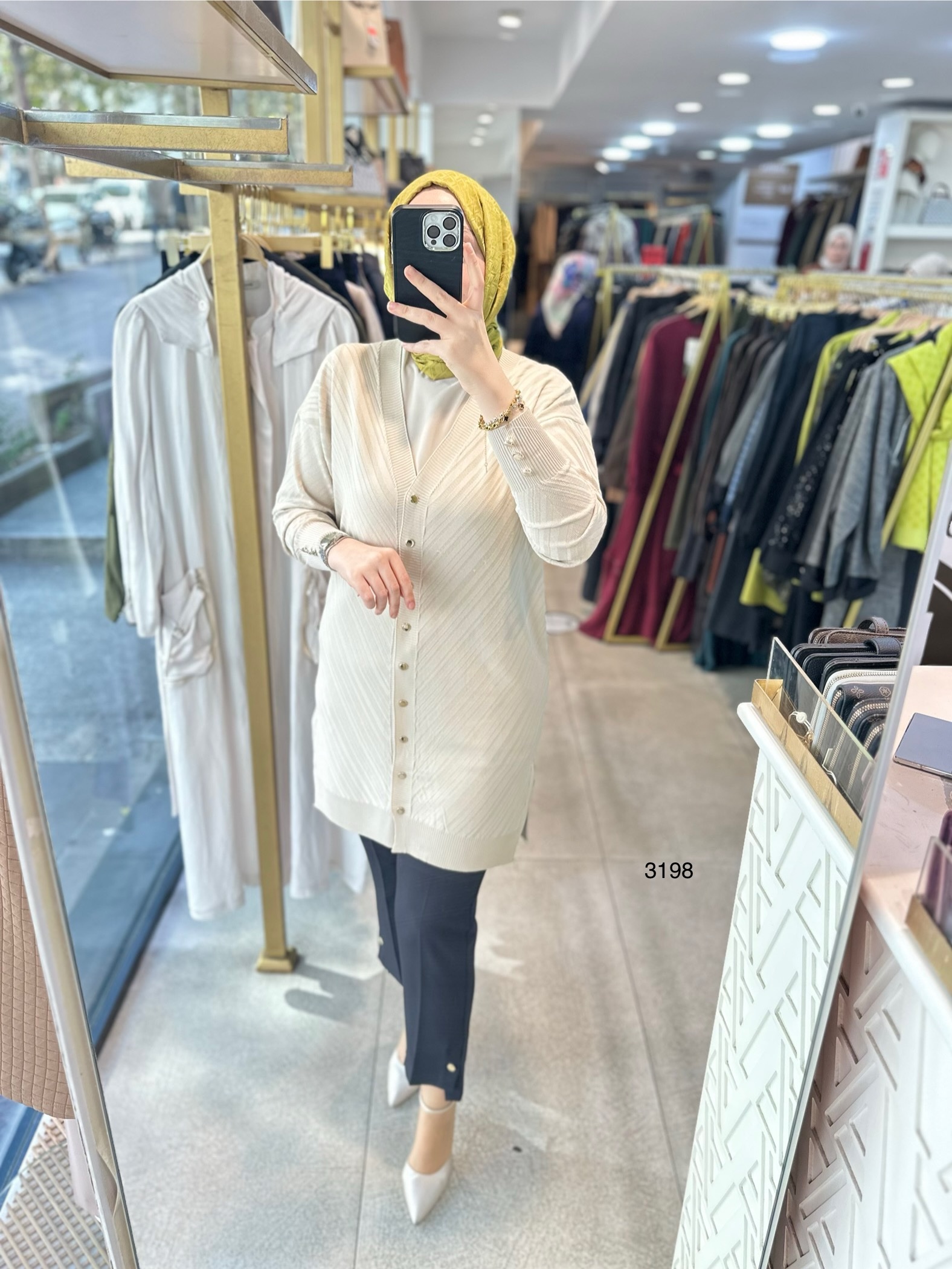 3198 Çizgi Desenli Triko - Görsel 6