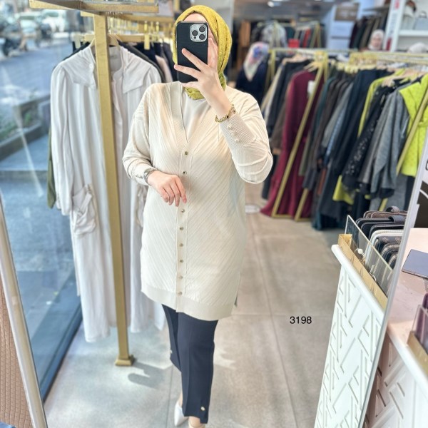 3198 Çizgi Desenli Triko - Görsel 17