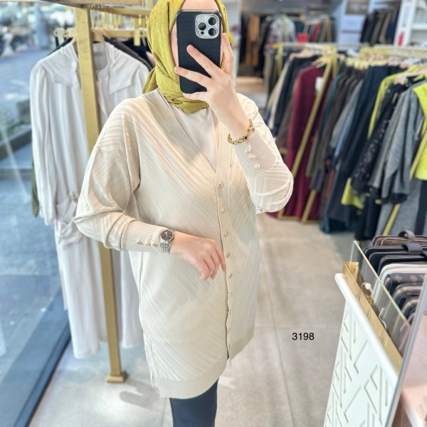 3198 Çizgi Desenli Triko - Görsel 5