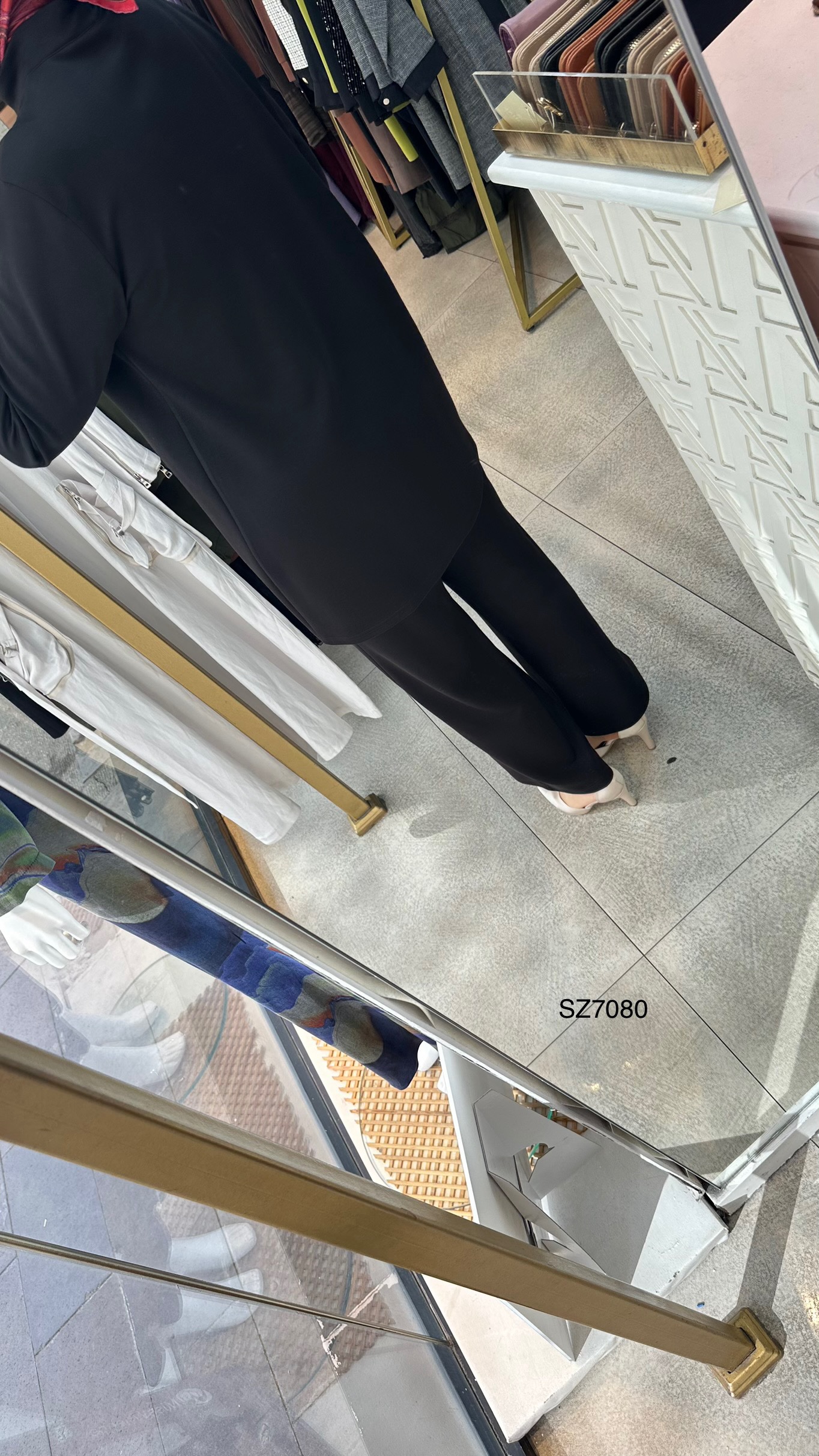 SZ7080 Fermuar Detaylı Oysho Kumaş Takım