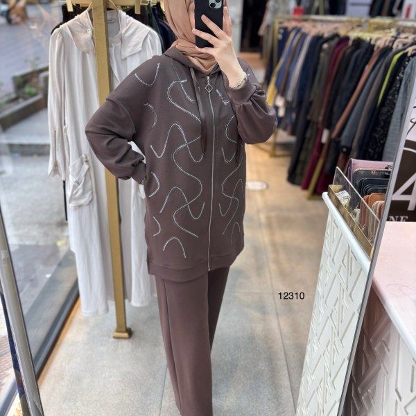 12310 Taş Detaylı Takım - Görsel 3