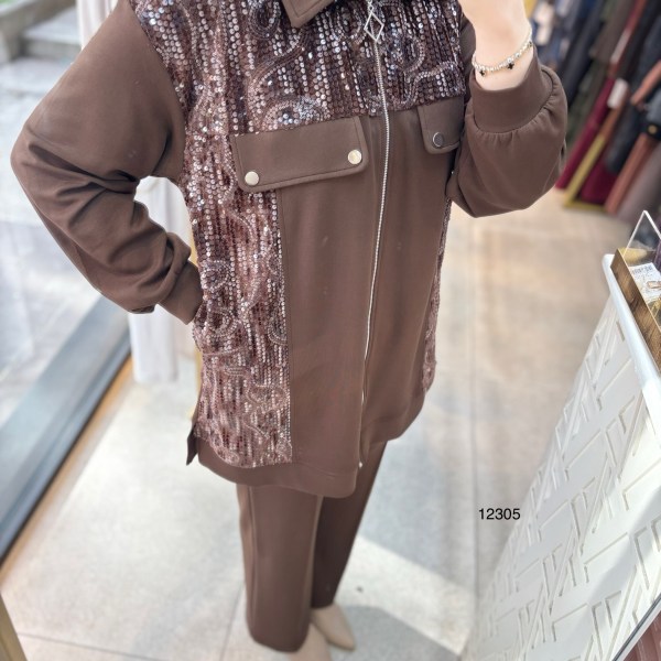 12305 Payetli Cep Detaylı Takım - Görsel 4