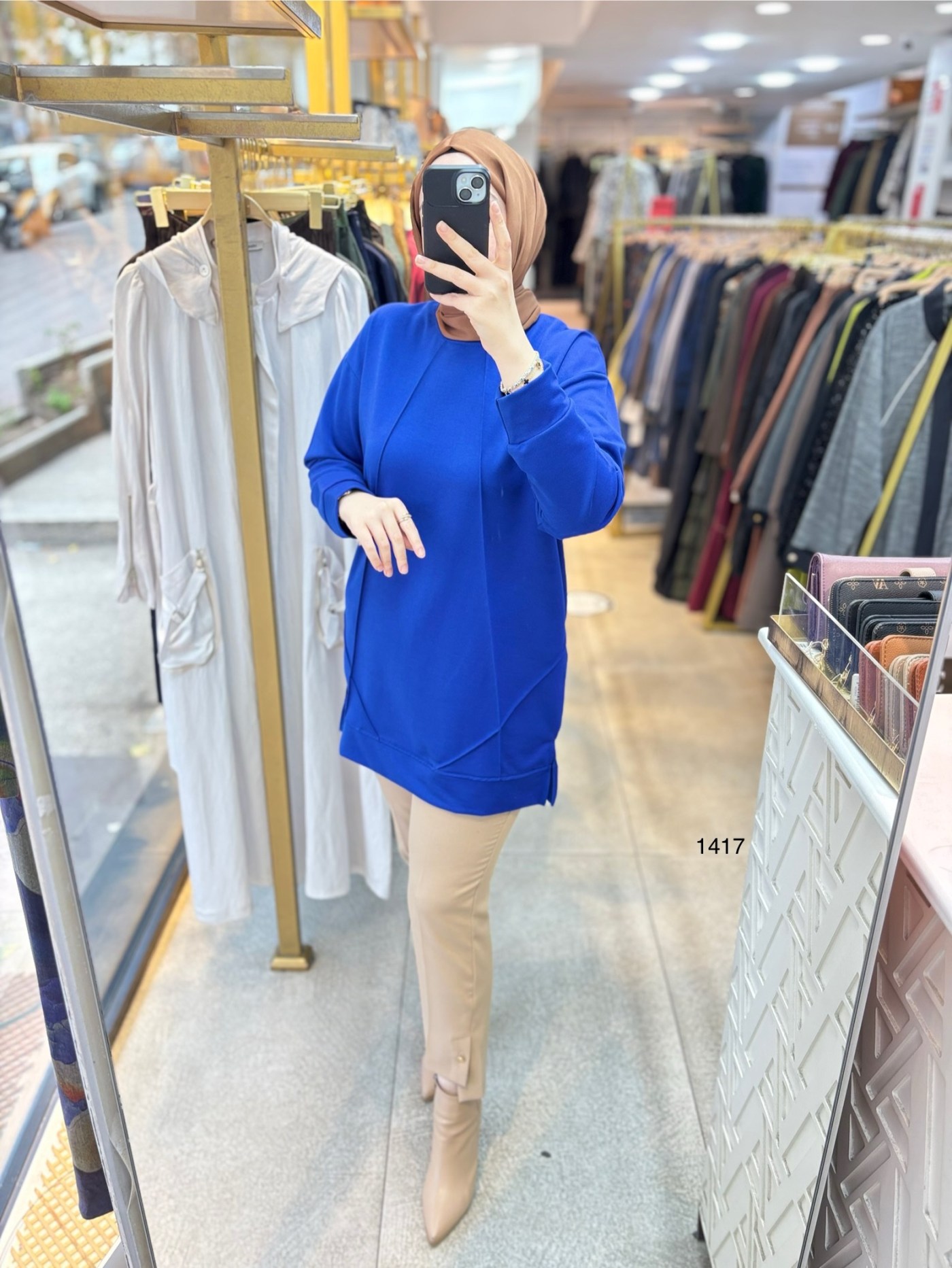 1417 PAT DETAYLI OYSHO TUNİK